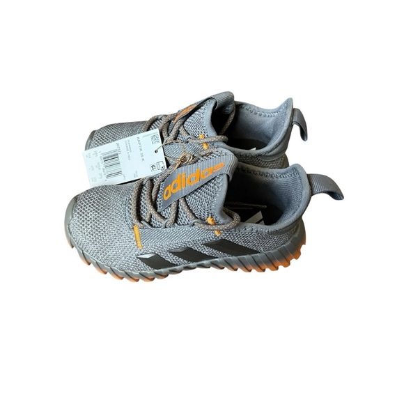 Adidas Kaptir 3.0 Kid’s Lifestyle Running Shoes Crew Orange Gray Boys 11 New - Picture 2 of 8